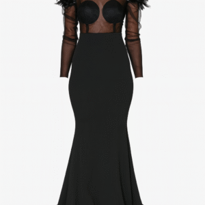 Nyoka Gown – Black Elegance