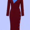 Dabari Burgundy Dress