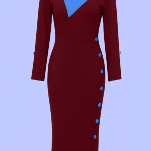 Dabari Burgundy Dress